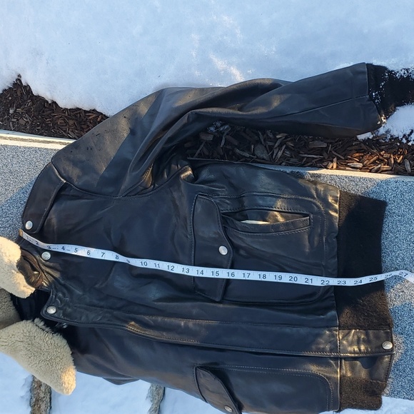 Schott NYC Sportswear Leather Bomber Jacket Size 42 - Picture 14 of 16